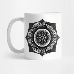 Black and White Mandala Mug